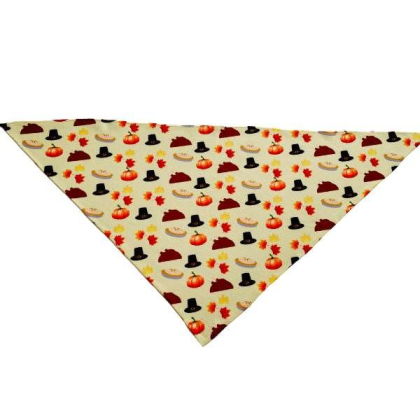 Thanksgiving - Cutie Ties Tie On Dog Bandana - Small