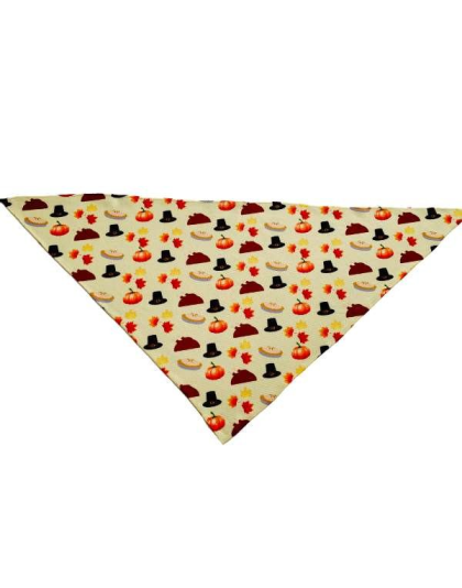 Thanksgiving - Cutie Ties Tie On Dog Bandana - Small