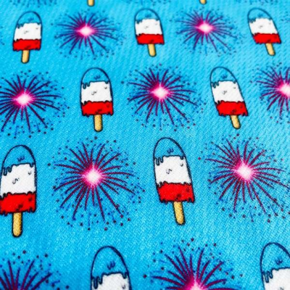 4th of July - Cutie Ties Tie On Dog Bandana - Large