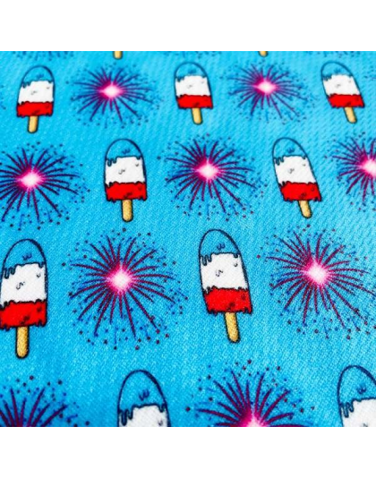 4th of July - Cutie Ties Tie On Dog Bandana - Large