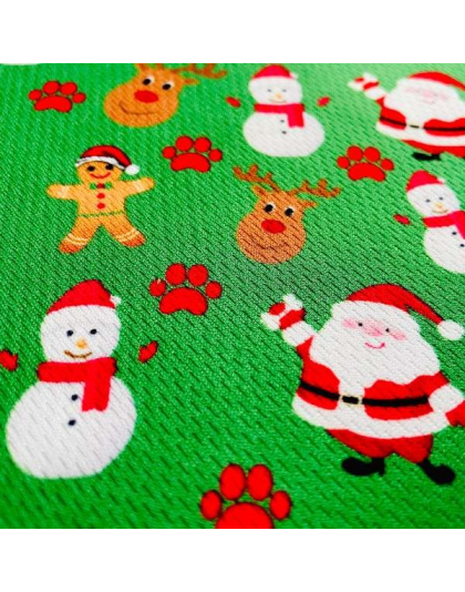 Christmas Festive Green - Cutie Ties Tie On Dog Bandana - Large