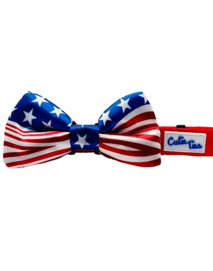 USA - Cutie Ties Dog Bow Tie - One Size