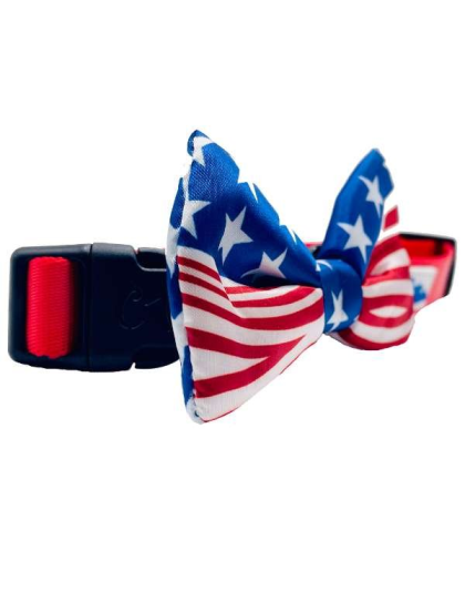 USA - Cutie Ties Dog Bow Tie - One Size