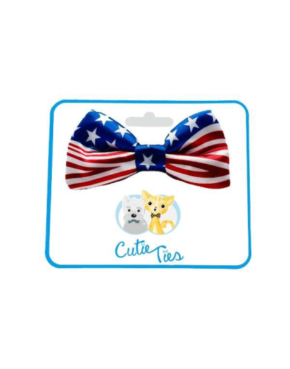 USA - Cutie Ties Dog Bow Tie - One Size