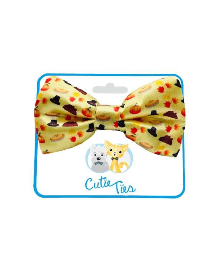 Thanksgiving - Cutie Ties Dog Bow Tie - One Size