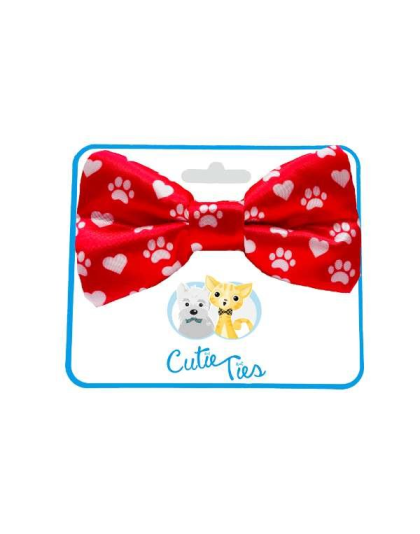 Red - Cutie Ties Dog Bow Tie - One Size