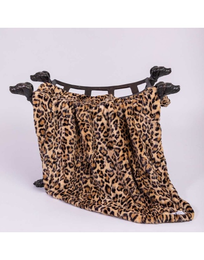 Leopard - Cashmere Dog Blanket - Large