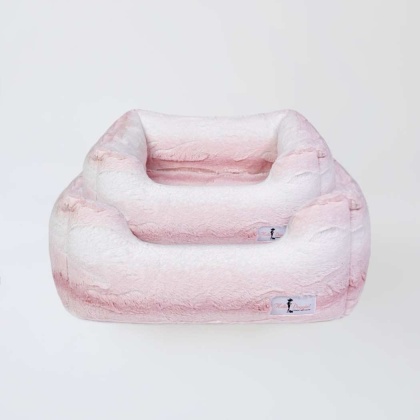 Pink Fawn - Cashmere Dog Bed - Small