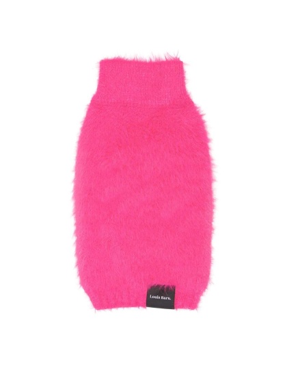 Hot Pink - Fluffy Knit Sweater - "Feather-ly Ever After" - Large