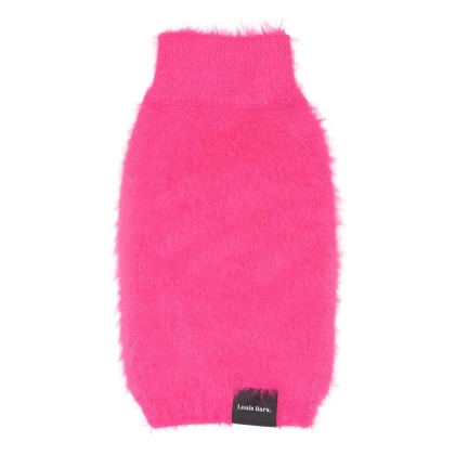 Hot Pink - Fluffy Knit Sweater - "Feather-ly Ever After" - Small