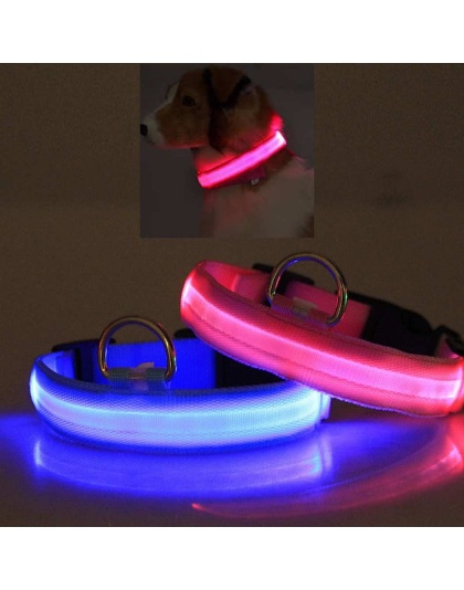 Hot Pink - LED PET Safety Halo Style Collar - Large