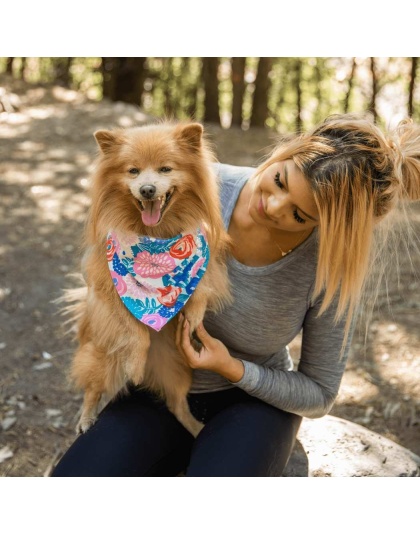 Floral - Dog Bandana - Large - 28"