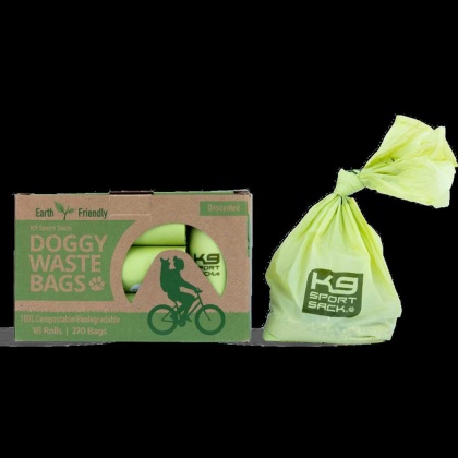 Doggy Waste Bags - Box of 18 Rolls - 270 Bags