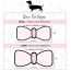 Bella Rose - Dog Bow Tie  - Small