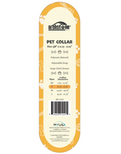 Pet Collars  (Pupcorn Print Style) - Extra Small