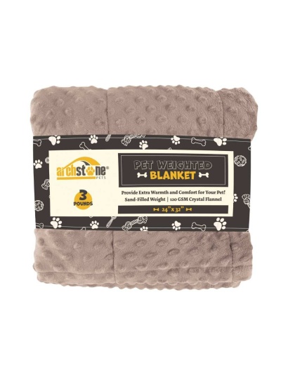 Gray - Pet Weighted Blanket - 24 x 32 in