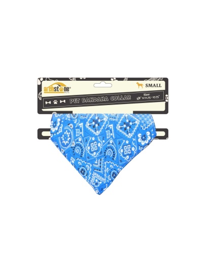 Blue - Western Themed Pet Bandana Collars - Extra Small