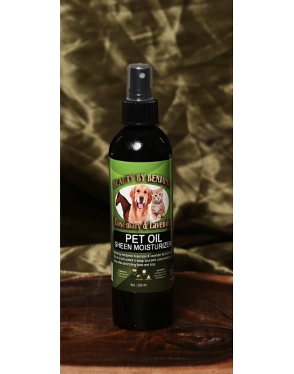 Gold - Rosemary and Lavender Pet Sheen Oil Moisturizer - 8 oz