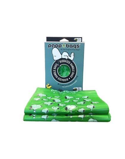 BLACK/GREEN - USDA Biobased Peanuts Handle Tie - 120 Bags