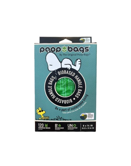 BLACK/GREEN - USDA Biobased Peanuts Handle Tie - 120 Bags