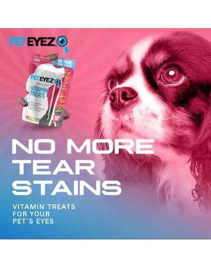 purple - Pet Eyez Vitamin Treats - Beef Liver - 4 x 6