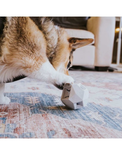 Light Grey - The Odin - Modern Treat Dispensing Dog Puzzle