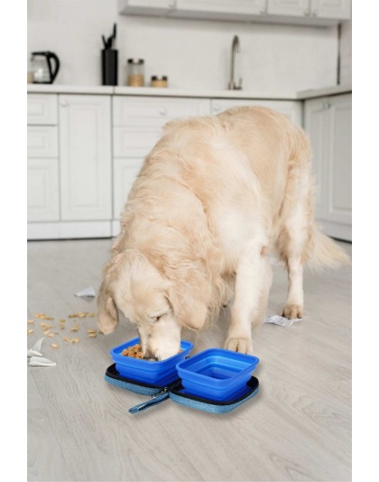 Blue - Portabowl Water and Food Bowl