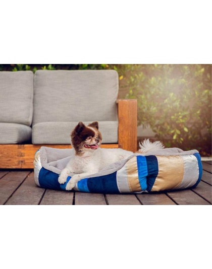 Golden Waves Reversible Pet Bed - SMALL