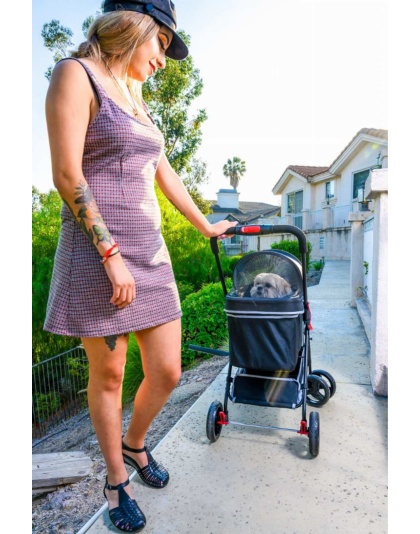 Black - Pet and Pets Swift Pet Stroller