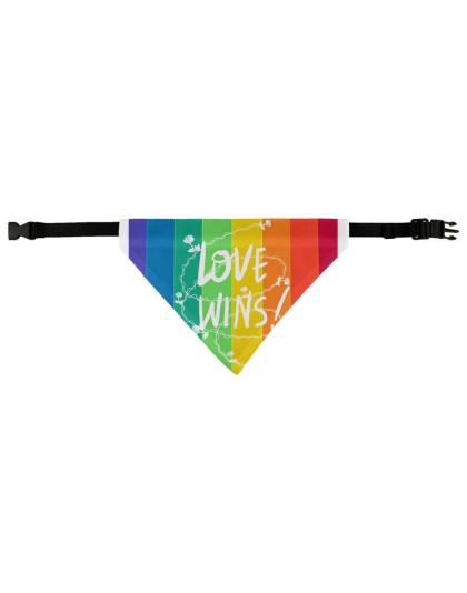 Dog Bandana - Love Wins Pet Bandana -