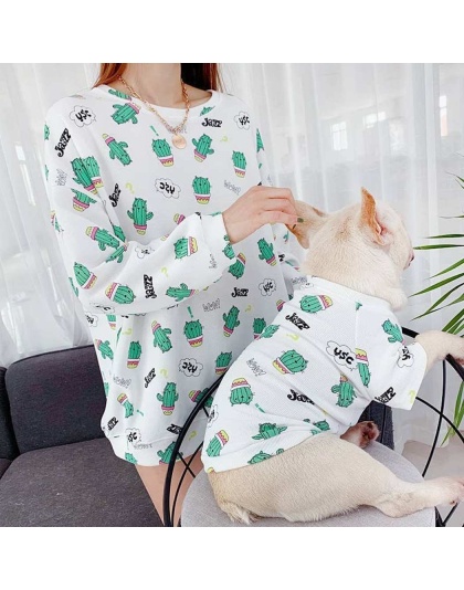 White - Green Dinosaur - Matching Pet and Owner Clothing Set -   Med