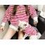 Red - Stripe Style - Matching Pet and Owner Clothing Set -  Medium