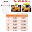 Yellow -  Animal Pattern - Matching Pet and Owner Clothing Set -  Large