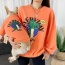 Orange - Everyday Dinosaur - Matching Pet and Owner Clothing Set -  Medium