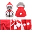 Red/White - Merry Christmas Pets Whole Costume set -  Large