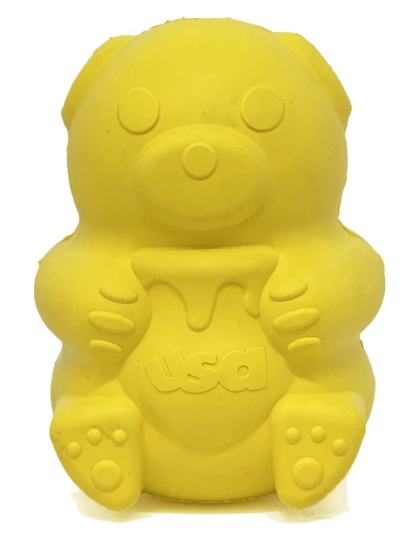 Yellow - Honey Bear Treat Dispenser - Large