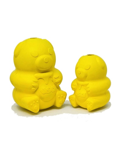 Yellow - Honey Bear Treat Dispenser - Large