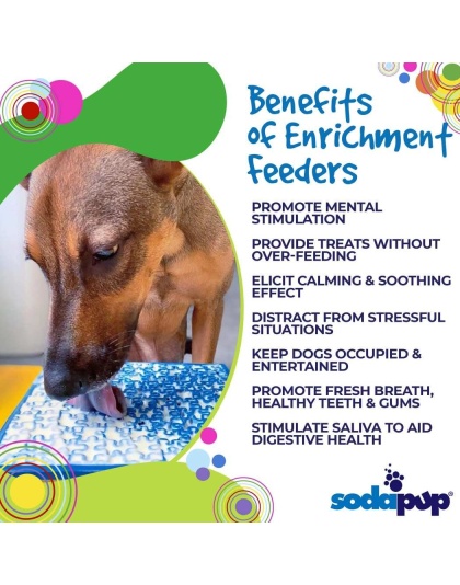 Blue - Jigsaw Design eMat Enrichment Lick Mat