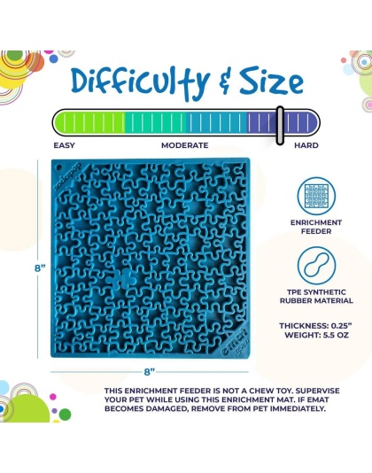 Green - Jigsaw Design eMat Enrichment Lick Mat