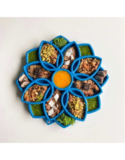 Blue  - Mandala Design eTray Enrichment Tray for Dogs