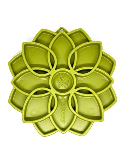 Green - Mandala Design eTray Enrichment Tray for Dogs