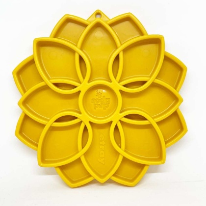 Yellow - Mandala Design eTray Enrichment Tray for Dogs