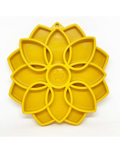 Yellow - Mandala Design eTray Enrichment Tray for Dogs