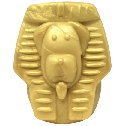 Gold - MKB Doggie Pharaoh Durable Chew Toy & Treat Dispenser - Large