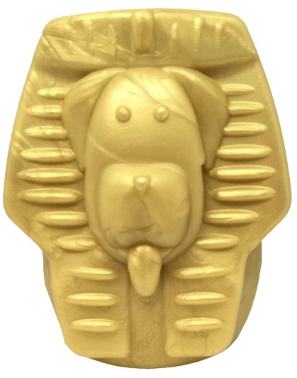 Gold - MKB Doggie Pharaoh Durable Chew Toy & Treat Dispenser - Large