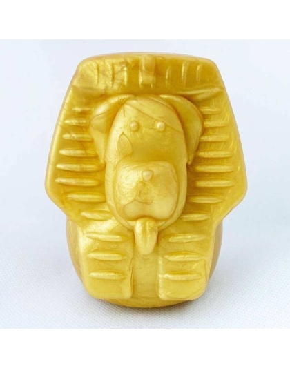 Gold - MKB Doggie Pharaoh Durable Chew Toy & Treat Dispenser - Large