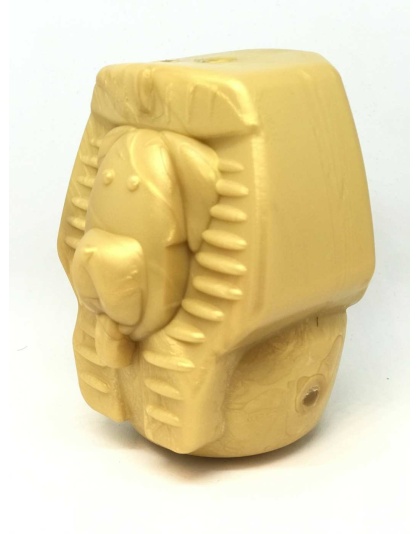 Gold - MKB Doggie Pharaoh Durable Chew Toy & Treat Dispenser  - Medium