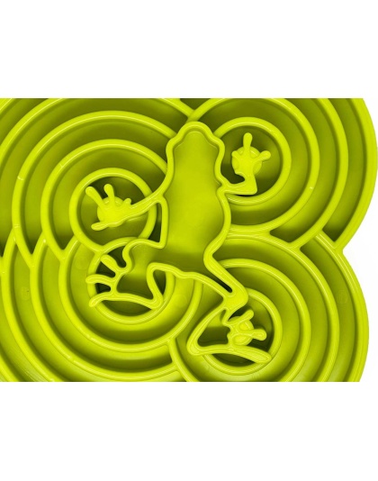 Green  - Water Frog Design eTray Enrichment Tray for Dogs