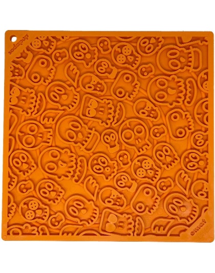 Orange - Zombie Design Emat Enrichment Lick Mat