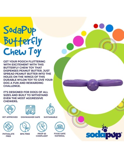 Purple - SP Butterfly Chew and Enrichment Toy